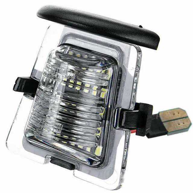 Main image of Yankok LED License Plate Light for Wrangler JK 2007-2018 X Sahara Rubicon 3rd Gen 24 SMD LED 6500K Xenon White OE Upgrade Replacement