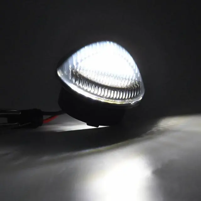 Alt view image 2 of 7 - Yankok LED License Plate Lights Compatible with Ford Pickup F150 F250 F350 F450 F550 SuperDuty Ranger Expedition Excursion Explore Bronco 6000K Diamond White Tag Lamp Assembly