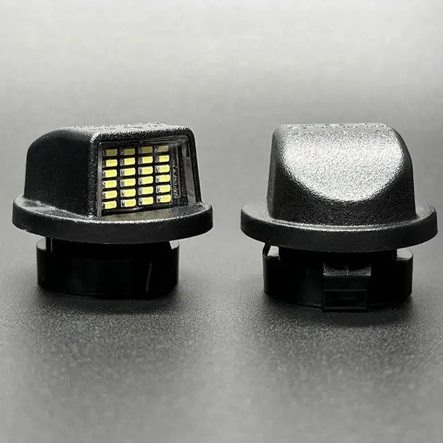 Alt view image 3 of 7 - Yankok LED License Plate Lights for Ford F150 F250 F350 F450 F550 SuperDuty Ranger and Expedition Excursion Explore Bronco 6000K 24 SMD LED Tag Lamp Assembly