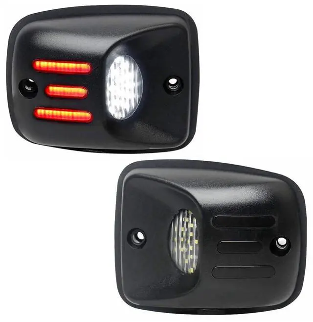 Main image of Yankok LED License Plate Lights for Tacoma 1995-2004 1st Gen N140 N150 N160 N170 N190 All Models Pickup 6500K Xenon White with Triple Red Tube Tag Lamp Assembly 2 Pack