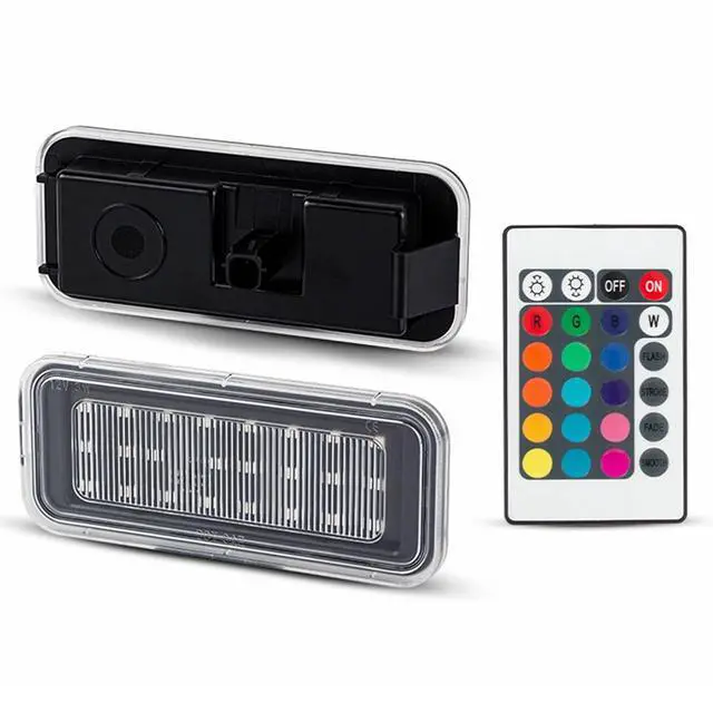 Alt view image 2 of 7 - Yankok LED Cargo Bed Lights Compatible with Toyota Tacoma 2020-2023 Facelift with Connection Wire 24-SMD BGR Multi-Color Trunk Lights PT857-35200