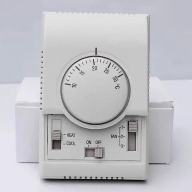 Alt view image 5 of 7 - Yankok Mechanical Thermostat Air Conditioner Fan Coil Unit Controller Manual Switch T6373B1130