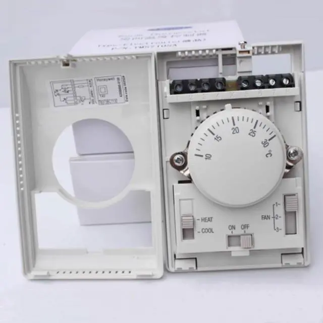 Alt view image 7 of 7 - Yankok Mechanical Thermostat Air Conditioner Fan Coil Unit Controller Manual Switch T6373B1130