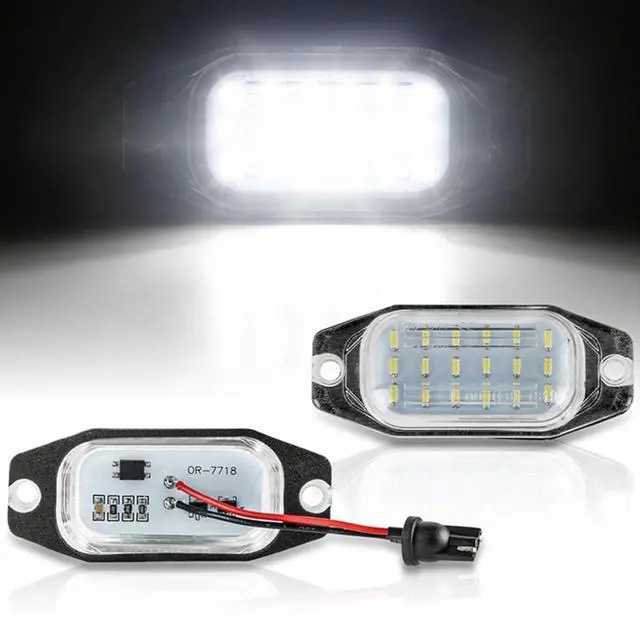 Main image of Yankok LED License Plate Lights Compatible with Toyota FJ Cruiser XJ10 GSJ15 2007-2014 Land Cruiser FJ80 1991-1997 Prado 2010-2016 Lexus LX450 1996-1998