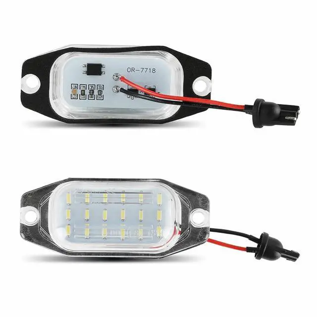 Alt view image 5 of 7 - Yankok LED License Plate Lights Compatible with Toyota FJ Cruiser XJ10 GSJ15 2007-2014 Land Cruiser FJ80 1991-1997 Prado 2010-2016 Lexus LX450 1996-1998