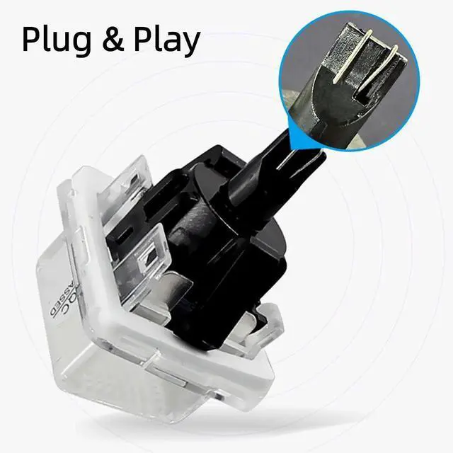 Alt view image 4 of 7 - Yankok LED License Plate Lights Compatible with Mercedes Benz W204 S204 W212 S212 C207 C216 W221 18 SMD 6500K Xenon White Can-bus Error Free