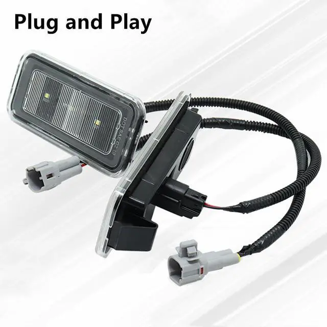 Alt view image 4 of 7 - Yankok LED Cargo Bed Lights Compatible with Toyota Tacoma 2020-2023 Facelift with Connection Wire 3-SMD Trunk Lights PT857-35200