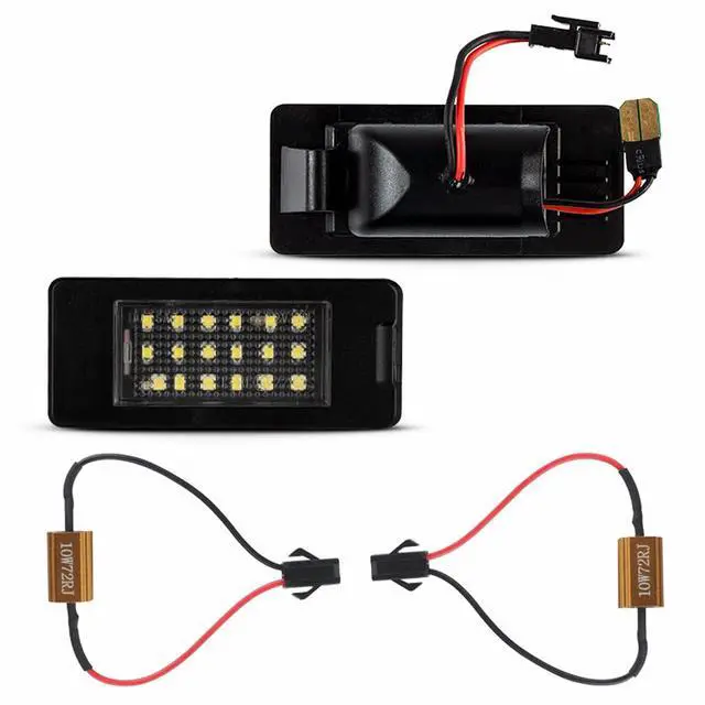 Alt view image 3 of 7 - Yankok LED License Plate Lights Compatible with Chevy Suburban Tahoe Malibu GMC Yukon Cadillac Escalade ATS 2015-2020 Tag Lamps Error Free