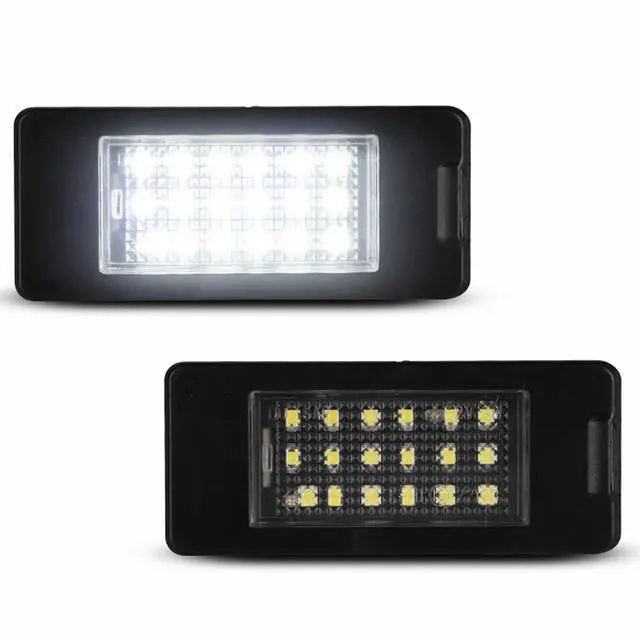 Alt view image 4 of 7 - Yankok LED License Plate Lights Compatible with Chevy Suburban Tahoe Malibu GMC Yukon Cadillac Escalade ATS 2015-2020 Tag Lamps Error Free