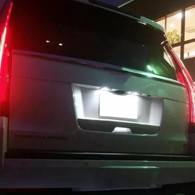 Alt view image 7 of 7 - Yankok LED License Plate Lights Compatible with Chevy Suburban Tahoe Malibu GMC Yukon Cadillac Escalade ATS 2015-2020 Tag Lamps Error Free