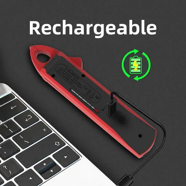 Alt view image 4 of 7 - BSIDE 1mA Clamp Meter, DC/AC Current with Smart Mode, True RMS 6000 Counts Rechargeable Auto-Ranging Clamp Multimeter, Temperature Capacitance Diode Duty Cycle Hz Ohm Live Check V-Alert Voltage Tester
