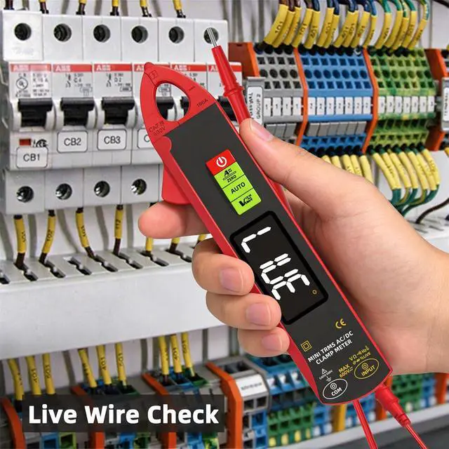 Alt view image 6 of 7 - BSIDE 1mA Clamp Meter, DC/AC Current with Smart Mode, True RMS 6000 Counts Rechargeable Auto-Ranging Clamp Multimeter, Temperature Capacitance Diode Duty Cycle Hz Ohm Live Check V-Alert Voltage Tester