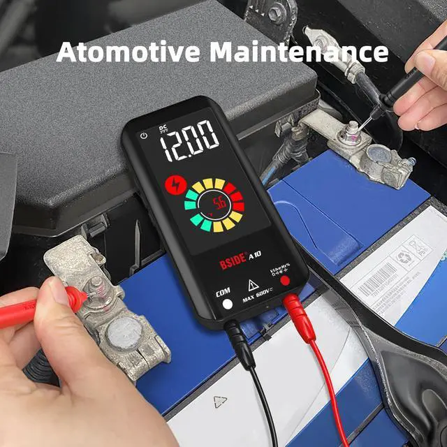 Alt view image 6 of 7 - BSIDE Rechargeable Digital Multimeter Color LCD 3 Results Display 6000 Counts Auto-Ranging Pocket Voltmeter Cap Duty Cycle Live Check Voltage Tester