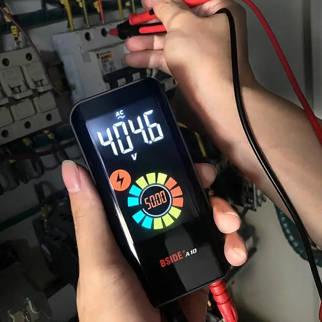 Alt view image 7 of 7 - BSIDE Rechargeable Digital Multimeter Color LCD 3 Results Display 6000 Counts Auto-Ranging Pocket Voltmeter Cap Duty Cycle Live Check Voltage Tester