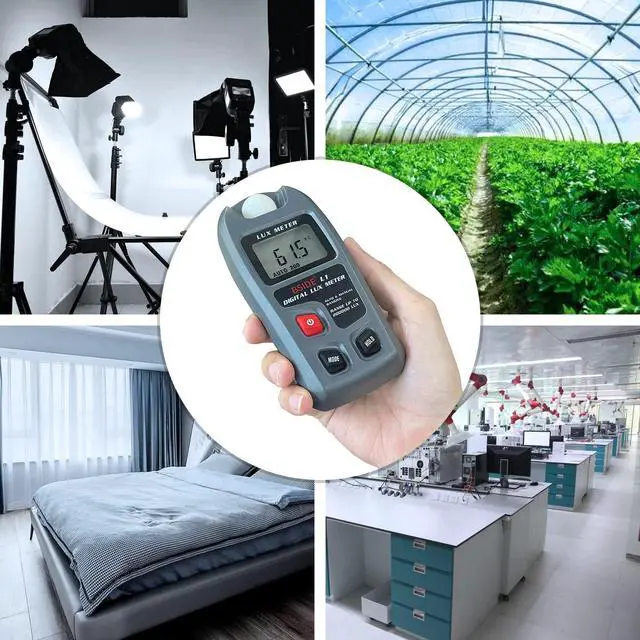 Alt view image 5 of 7 - BSIDE Digital Light Meter Lux Tester Illuminance Luxmeter, 0-200,000 Lux Portable Environment Luminometer Photometer for Garden Film Indoor Classroom Plants LED Grow Light Photography