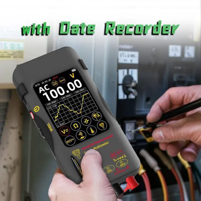 Alt view image 6 of 7 - BSIDE Thermal Camera Multimeter Date Recorder with Macro Lens, 320x320 IR Resolution with 15 Thermal Palettes, 20000 Counts with 3.98" Touch LCD, Measures Cap Amp Temp Diode for PCB Circuit Break DIY