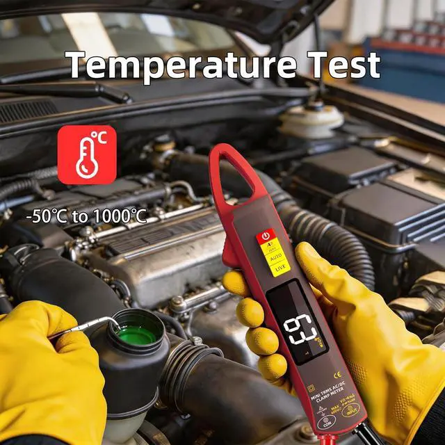 Alt view image 6 of 7 - BSIDE Low Current Clamp Meter, DC/AC Amp with Smart Mode, True RMS 6000 Counts Rechargeable Auto-Ranging Multimeter Tester, Measures Temperature Capacitance Diode Duty Cycle Hz Ohm Live Check Voltage
