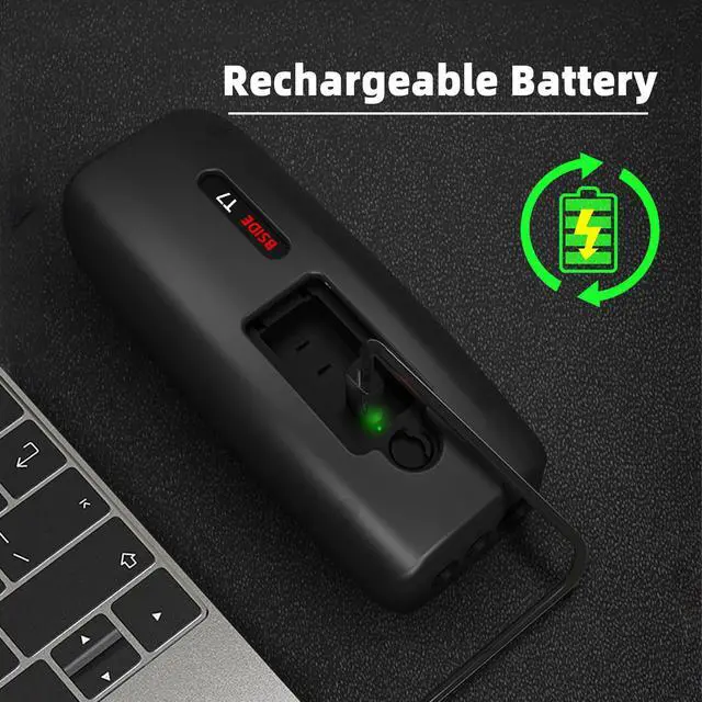 Alt view image 6 of 7 - BSIDE Ultrasonic Thickness Gauge Meter, 1-300mm Range with Color Display, Rechargeable Ultrasonic Thickness Tester with Probe for Measuring Metal Steel Silver Plastic Glass PVC Aluminum Pipes Ceramics