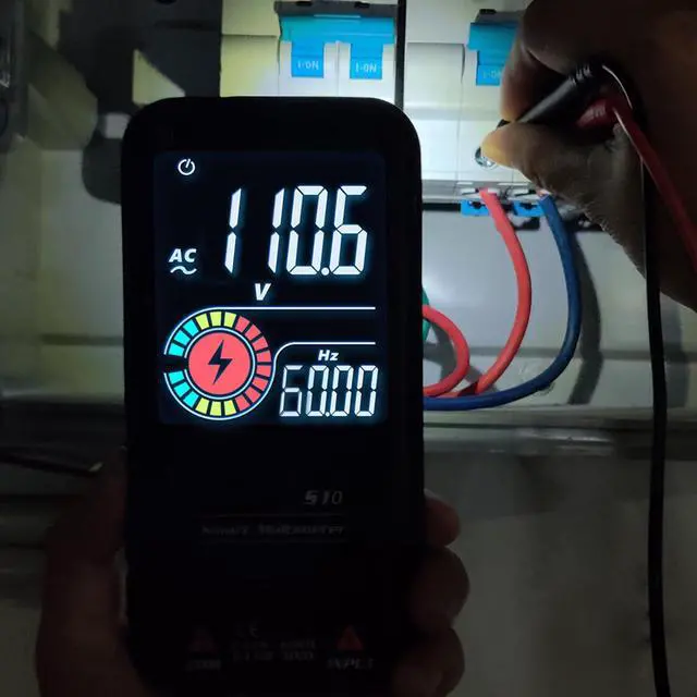 Alt view image 7 of 7 - BSIDE Digital Multimeter Color LCD 9999 Counts Auto-Ranging Voltmeter Capacitance Resistance Continuity Frequency Diode Duty Cycle Live Check Voltage Tester with Flashlight