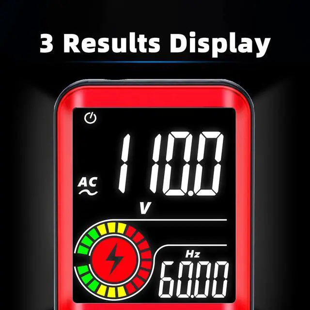 Alt view image 4 of 7 - BSIDE Color LCD Digital Multimeter 3 Results Display 9999 Counts Auto-Ranging Ohmmeter, Rechargeable with Smart Mode, Capacitance Ohm Frequency Diode Duty Cycle Live Check Voltage Tester