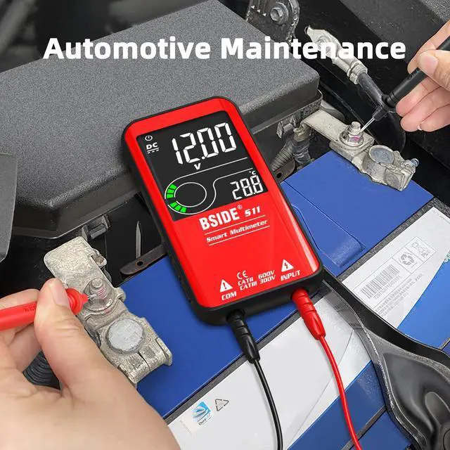 Alt view image 7 of 7 - BSIDE Color LCD Digital Multimeter 3 Results Display 9999 Counts Auto-Ranging Ohmmeter, Rechargeable with Smart Mode, Capacitance Ohm Frequency Diode Duty Cycle Live Check Voltage Tester