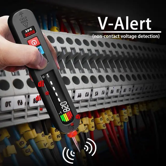 Alt view image 3 of 7 - BSIDE Rechargeable Voltage Tester Pen Non-Contact Voltage Detector with Contacted Measure AC Voltage, Color LCD Environment Temperature Tester for Electrical Live Wire Check and Breakpoint Locate
