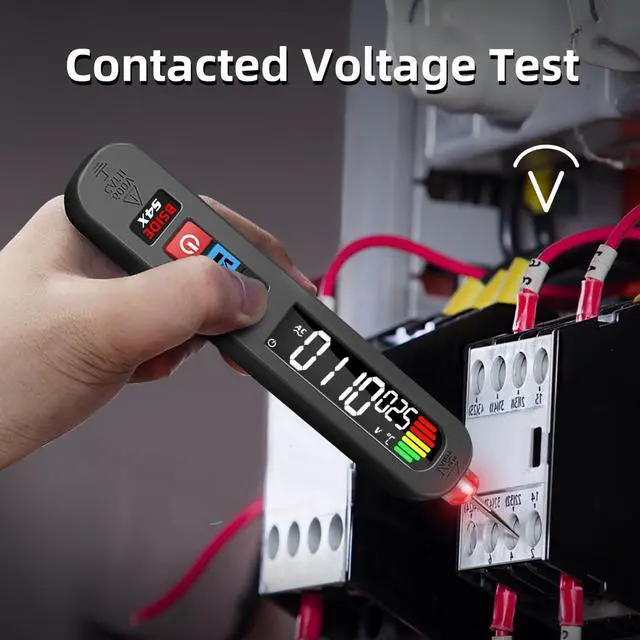 Alt view image 2 of 7 - BSIDE Rechargeable Voltage Tester Pen Non-Contact Voltage Detector with Contacted Measure AC Voltage, Color LCD Environment Temperature Tester for Electrical Live Wire Check and Breakpoint Locate