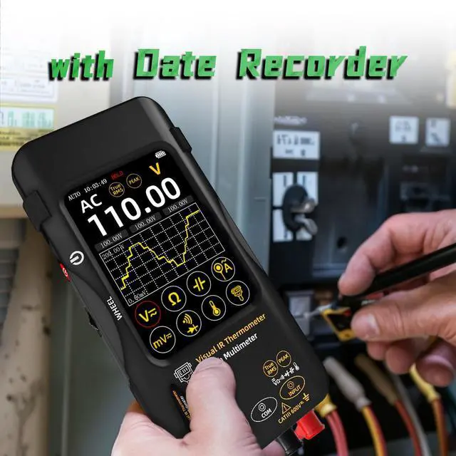 Alt view image 5 of 7 - BSIDE Thermal Imager Multimeter Date Recorder, Dual-Light Fusion with 428x320 IR Resolution, 20000 Count 15 Thermal Palettes Infrared Camera with Macro Lens for PCB Water Leak Circuit Break Electronic