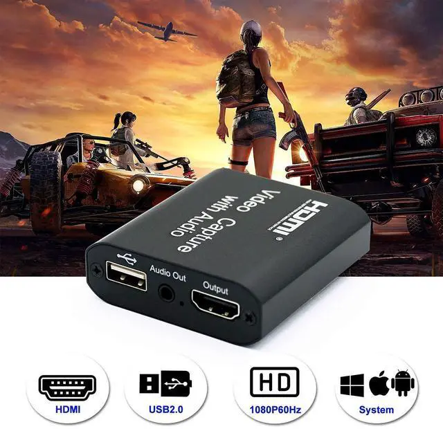 Alt view image 5 of 7 - Video Capture Card with Loop Out, HDMI USB 2.0 4K HD 1080P 60FPS Game Capture Video Audio Recorder for Live Streaming for PS3/ PS4 /Xbox One/DSLR/Camcorders/Action Cam
