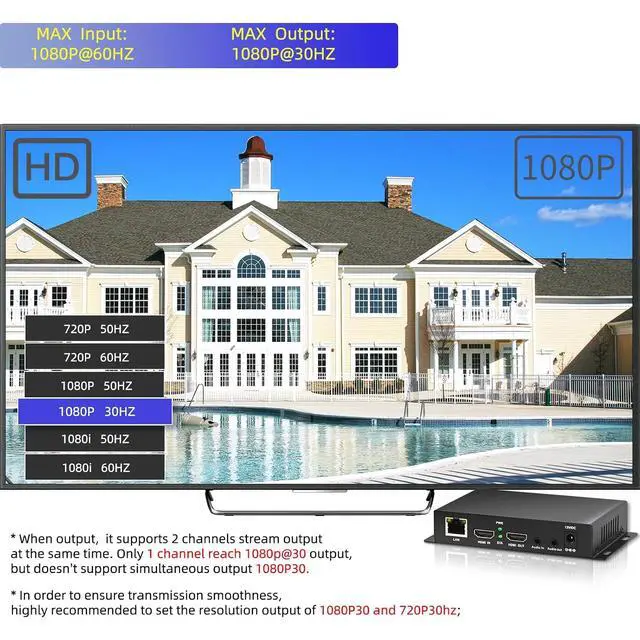 Alt view image 3 of 6 - H.265/264/MJPEG Ultra Mini HDMI 1080P Video Encoder with HDMI loopout, HTTP, RTSP, RTMP/RTMPS, SRT, HLS, FLV, Compatible with ONVIF, Multicast IPTV Encoder for YouTube Facebook Twitch Live