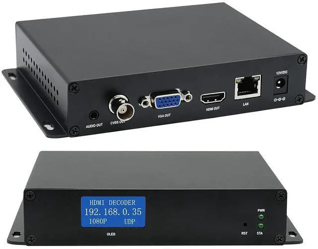 Main image of H.265 4K HDMI VGA CVBS Video Audio Decoders, IP Decoders, LCD HTTP RTSP RTMP RTMPS SRT UTP UDP/RTP, Support 1/4/9ch Decoding Fit for Live Broadcast Platform YouTube Twitter Facebook