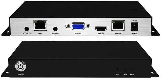 Main image of H.265/264 4K HDMI VGA Dual Ethernet Video Decoders, IP to IP Transcoder,HTTP HTTPS RTSP RTMP SRT UDP/RTP, Embedded RTMP Server,1/4/9CH Decoding Live Broadcasting YouTube Facebook
