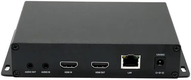 Alt view image 7 of 7 - H265&H264/MJPEG HDMI Video Encoder HD 1080P@60HZ (4K Optional) OLED Video Audio Encoders with Loopout Max 4 Channels Streams Output HTTP/SRT/RTMP/RTMPS/RTSP Streaming YouTube Facebook Live