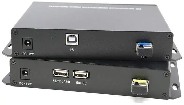Alt view image 2 of 6 - HD 1920 * 1200@60HZ HDMI Extender Transmitter Receiver 10km with Fiber Optic Supports KVM Function and Transmit HDMI/DVI-D/Audio/RS232