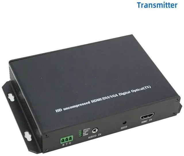 Alt view image 3 of 6 - HD 1920 * 1200@60HZ HDMI Extender Transmitter Receiver 10km with Fiber Optic Supports KVM Function and Transmit HDMI/DVI-D/Audio/RS232