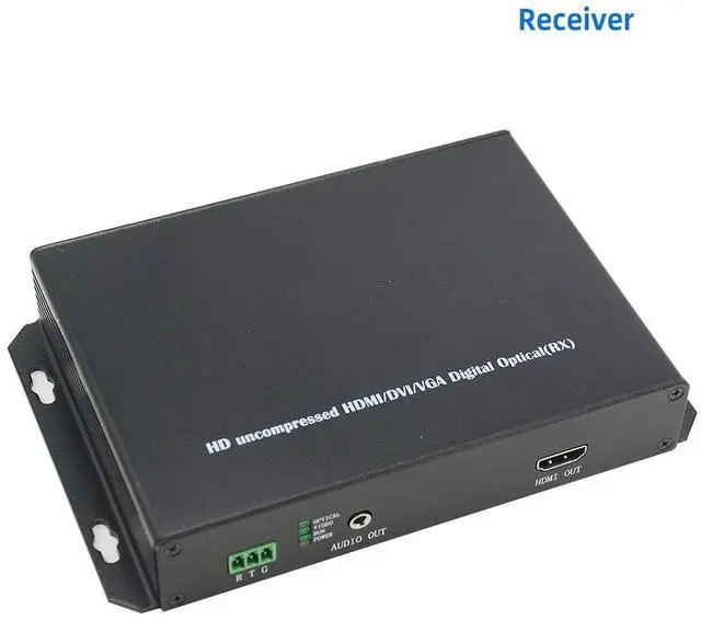Alt view image 4 of 6 - HD 1920 * 1200@60HZ HDMI Extender Transmitter Receiver 10km with Fiber Optic Supports KVM Function and Transmit HDMI/DVI-D/Audio/RS232