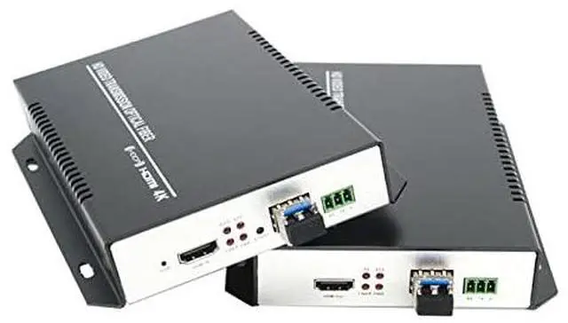 Main image of 4K 3D HDMI Fiber Optic Extender with RS232/ EDID Transmitter Receiver Distance Up to 60km Compatible with DVI Signal Transmission (Single Mode 2 core)