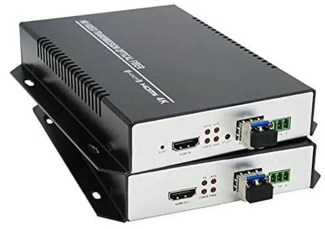 Alt view image 3 of 7 - 4K 3D HDMI Fiber Optic Extender with RS232/ EDID Transmitter Receiver Distance Up to 60km Compatible with DVI Signal Transmission (Single Mode 2 core)