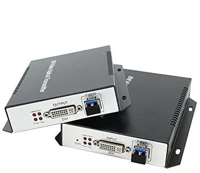 Main image of 4K 3D DVI Fiber Optic Extender Transmitter Receiver Support Single and Multimode Distance Up to 10KM Support RS232/EDID (Single Mode 1 core)
