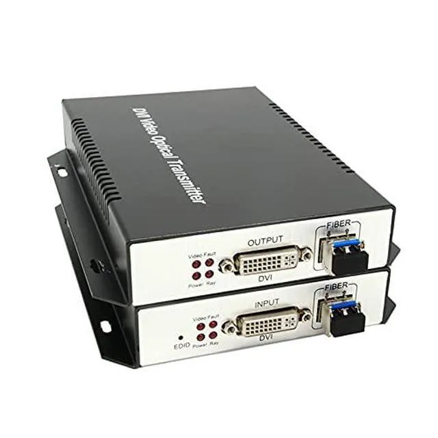 Alt view image 3 of 6 - 4K 3D DVI Fiber Optic Extender Transmitter Receiver Support Single and Multimode Distance Up to 10KM Support RS232/EDID (Single Mode 1 core)