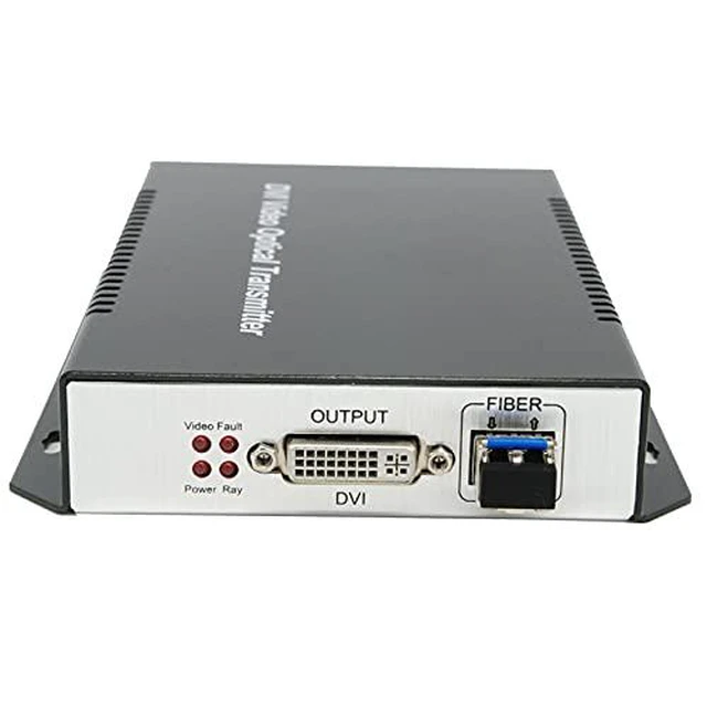 Alt view image 6 of 6 - 4K 3D DVI Fiber Optic Extender Transmitter Receiver Support Single and Multimode Distance Up to 10KM Support RS232/EDID (Single Mode 1 core)