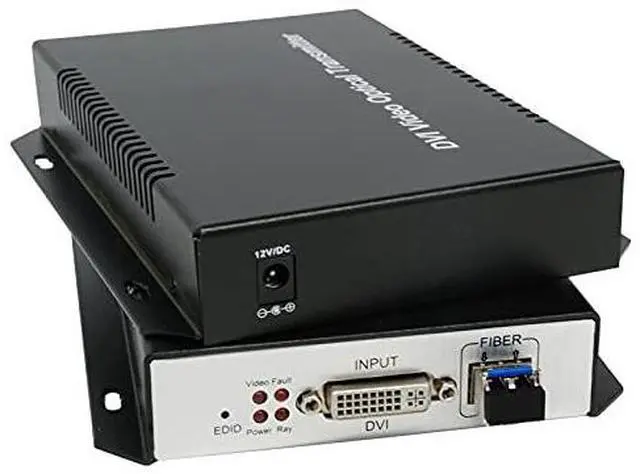 Alt view image 5 of 6 - 4K 3D DVI Fiber Optic Extender Transmitter Receiver Support Single and Multimode Distance Up to 10KM Support RS232/EDID (Single Mode 2 core)