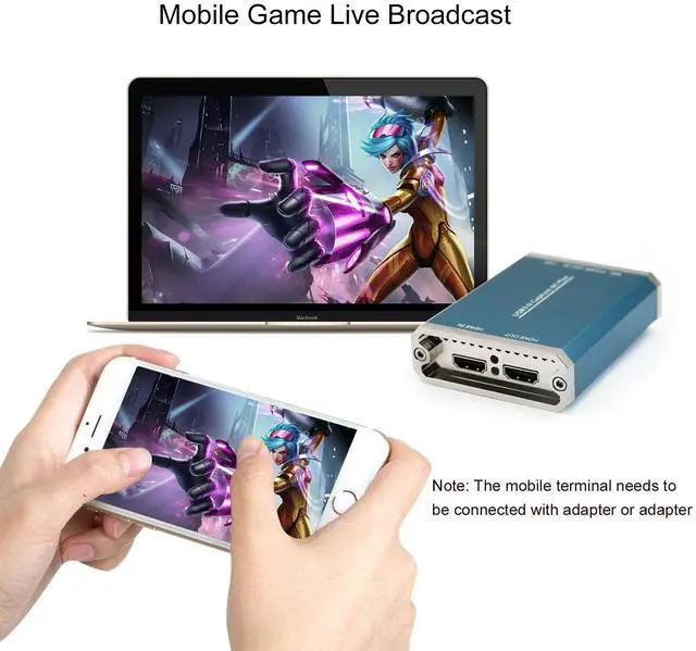 Alt view image 7 of 7 - 4K HDMI to USB3.0 Video Capture Card Live Video Capture Game Capture Recording Box for Windows 78.110Windows Server 2008 R2,MAC,Linux