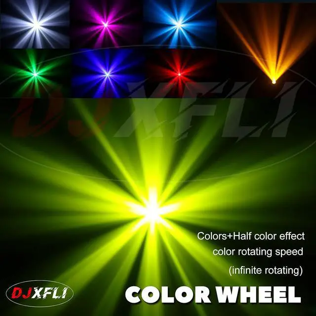 Alt view image 7 of 7 - 150W Moving Head DJ Lights LED Stage Light Mini Beam Spot 8 Gobos 8 Colors Stage Lighting DMX 512 12CH with Sound Activated for Wedding Live Show Disco Events Party(150W, 1)