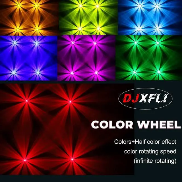 Alt view image 4 of 7 - 8x15W Spider Moving Head Light 2 Pack & 120W LED Moving Head Dj Light 2 Pack Stage Light