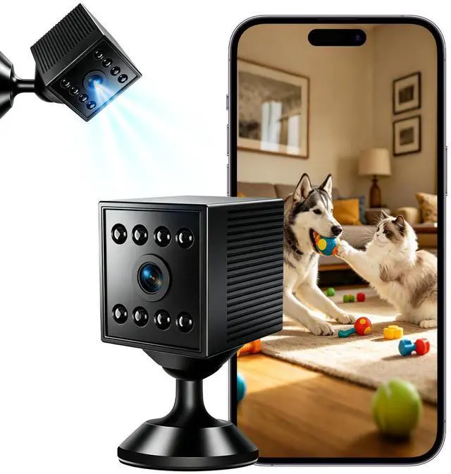 Main image of W10 1080P HD WiFi Security Camera, Smart Indoor Home Cam with Motion Detection & Night Vision, Compact Wireless Monitor