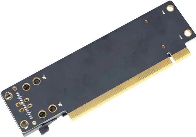 Alt view image 3 of 5 - PCI-E 4.0 x16 1 to 2 Expansion Card Gen4 Split Card PCIe-Bifurcation x16 to x8x8 with 20mm Spaced Slots CPU4P Power Supply Port (SATA)