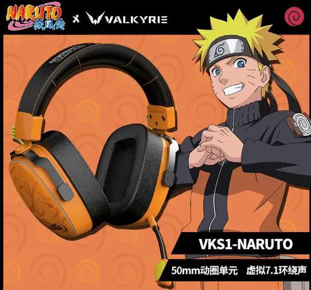 Alt view image 3 of 5 - VALKYRIE/ Wargiri VK S1 Naruto Shippuden Collaboration Gaming Headphones - Three-mode, Virtual 7.1 Channel Sound System VKS1 - Uchiha Madara