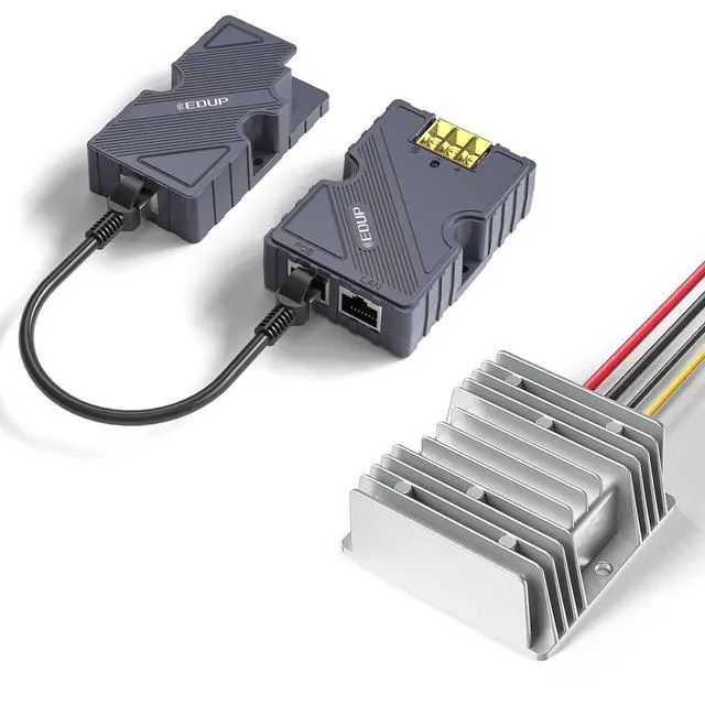 Alt view image 2 of 6 - SPX-V2 3-Pack RJ45 Interface Converter, PoE Power Supply Adapter, Ethernet Voltage Booster Module for Network Devices and Industrial Applications