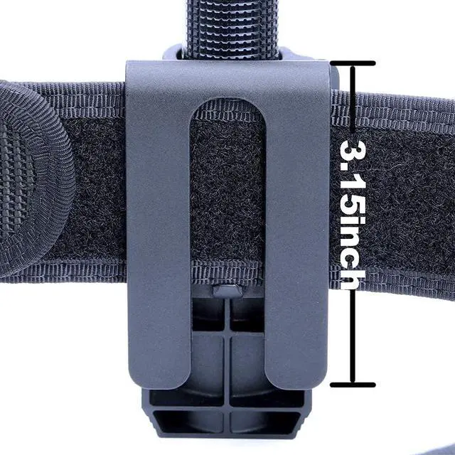 Alt view image 6 of 7 - Nextorch V5 Tactical Flashlight Holster with Lever Side Lock System Only for 1"-1.25" Diameter Flashlight (Holster Head Diameter 0.78"-1.18" Bottom Diameter 1.18")
